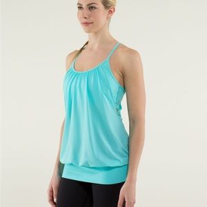 Light Blue Lululemon No Limits Tank